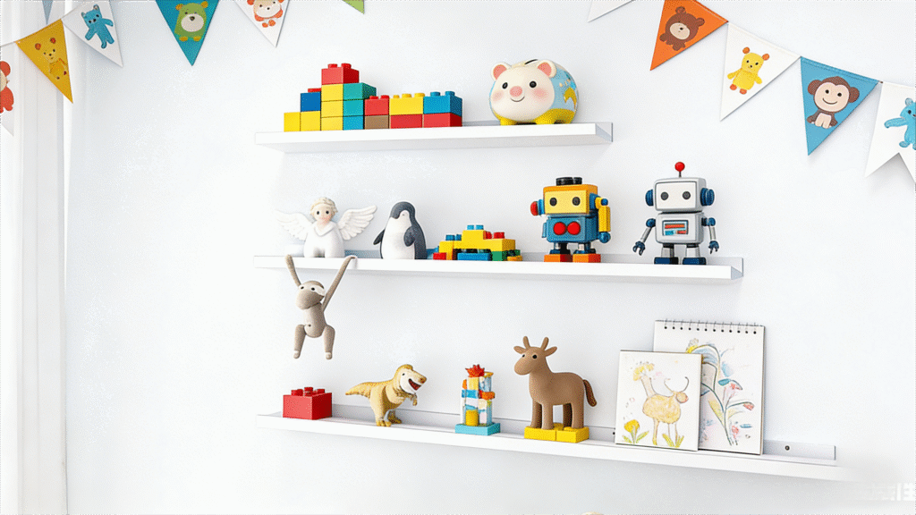 solid ash wood floating wall shelf 72 inch | 180 cm | 1pc/pack | black